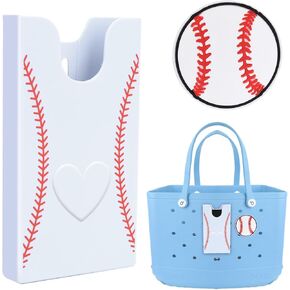 Phone Holder for Bogg Bag, Compatible with XL Bogg Bag & Baby Bogg Bag Accessories, Hard ABS Plastic Phone Case Holder with Charm Accessories for Bogg Bag Phone Holder White