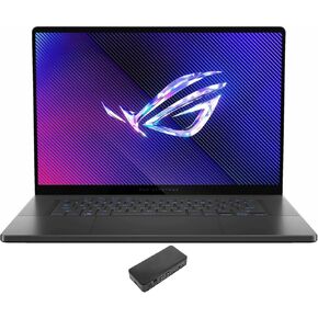 ASUS ROG Zephyrus G16 Gaming & Entertainment Laptop (Intel Ultra 9-185H 16-Core, 32GB LPDDR5X 7466MHz RAM, 2TB SSD, GeForce RTX 4090, 16.0" 240 Hz Win 11 Home) with USB-C Dock