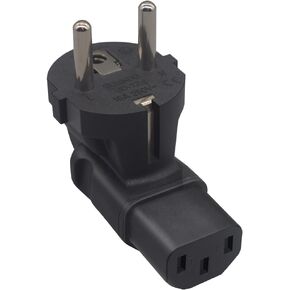 EU Europe Schuko to IEC C13 Cable,6ft/1.8m 2-Prong European Power Cord,Standard AC Power Cord, 10A/250V, CEE7/7 to C13, (Schuko CEE7/7 to IEC-60320-C13)