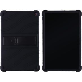 حافظة لجهاز لينوفو 10e كروم بوك 10.1 بوصة تابلت من السيليكون الناعم القابل للتعديل وغطاء حماية من المطاط المقاوم للصدمات (أسود) in Kuwait