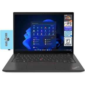 Lenovo ThinkPad T14 Gen 3 School & Business Laptop 14.0" IPS WUXGA (AMD Ryzen 7 PRO 6850U, 16GB LPDDR5 RAM, 512GB SSD, Radeon 680M, Backlit KYB, Fingerprint, WiFi 6E, Win 11 Pro) w/DKZ USB Port