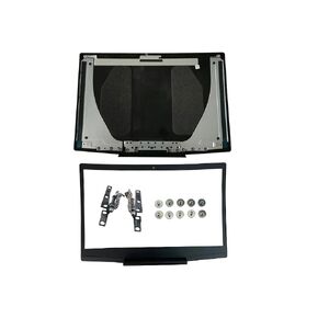 LCD Back Cover Top Case (Blue Logo) & Hinges Set & Front Bezel & 10Pcs Screws for Dell G3 15-3590 DELL (G3 15-3500) 747KP 0747KP