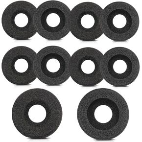 Ear Cushions for Jabra Headset Earpads Replacement Foam Ear Pad Covers for Jabra PRO 920 930 9450 GN 2000 Biz 1500 2400II Plantronics Blackwire 3220 3320 C320 HW251N HW261N HW520 Headphones (10 Pack)