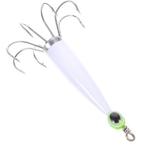 Green Luminous Squid Hooks Stainless Steel Needles Fluorescent Fishing Cuttlefish Sleeve Squid Baits Night Fishing Fresh Saltwater Lures Baits Squid Hook