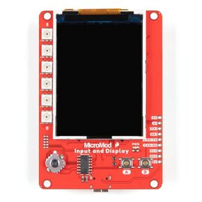 SparkFun MicroMod Input and Display Carrier Board-Modular Interface Ecosystem-Connect microcontroller/Processor Board to Various Carrier Board peripherals-2.4" TFT Display Screen Buzzer