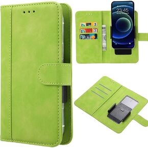 for BLU G33 G0890UU Case, BLU G33 Phone Case, Universal PU Leather Wallet Case with Credit Card Holder Slots Movable Clip Magnetic Wallet Case Cover for BLU G33 G0890UU 2023 -red