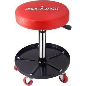 PowerSmart 300-pound Capacity Mechanic Stool, Rolling Stool with Wheels & Tool Tray
