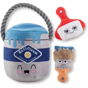Fringe Studio Plush Dog Toy Set, Fresh Coat of Fun, 3 Piece Set, Pet Shop Collection (312502)