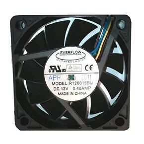 Everflow 60X60X15mm Dual Ball Bearing Ultra High Speed PWM Fan # R126015BU