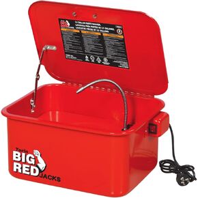 BIG RED ATRG4001-20R Torin 20 Gallon Capacity Electric Solvent Pump Automotive Parts Washer Cleaner, Red