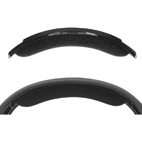 Geekria Velour Headband Pad Compatible with Astro A50 Gen 3, Headphones Replacement Band, Headset Head Top Cushion Cover Repair Part (Black)