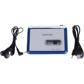 Bluetooth Cassette Player, ABS Auto Reverse Tape Player Bluetooth Output to Headphone Speaker with Automatic Tape Flip