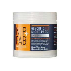 Nip + Fab Glycolic Acid Night Face Pads with Salicylic and Hyaluronic Acid, Exfoliating Resurfacing AHA Facial Pad for Exfoliation Even Skin Tone Blemish Control Pigmentation, 60 Pads, 2.7 Ounce