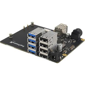 Geekworm X1013 PCIe إلى 10 منافذ USB 3.0 + USB 2.0 USB HUB Shield لـ Raspberry Pi 5 in Kuwait
