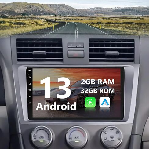 [2024 أحدث 2G + 32G] راديو ستيريو للسيارة 2 Din Android 13 لسيارة Toyota Camry 2008-2011 مع Apple CarPlay اللاسلكي وAndroid Auto 9 بوصة شاشة تعمل باللمس نظام تحديد المواقع العالمي (GPS) بلوتوث FM WiFi Mirror Link in Saudi Arabia
