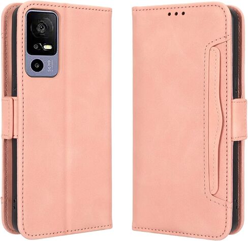for Lively Jitterbug Smart4 Case, Jitterbug Smart 4 Case, PU Leather Wallet Case with 5 Credit Card Holder Slots Kickstand Flip Folio Magnetic Wallet Case for Lively Jitterbug Smart4 -Brown in Kuwait