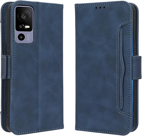 for Lively Jitterbug Smart4 Case, Jitterbug Smart 4 Case, PU Leather Wallet Case with 5 Credit Card Holder Slots Kickstand Flip Folio Magnetic Wallet Case for Lively Jitterbug Smart4 -Brown in Kuwait