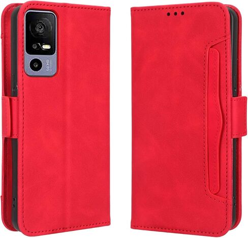 for Lively Jitterbug Smart4 Case, Jitterbug Smart 4 Case, PU Leather Wallet Case with 5 Credit Card Holder Slots Kickstand Flip Folio Magnetic Wallet Case for Lively Jitterbug Smart4 -Brown in Kuwait
