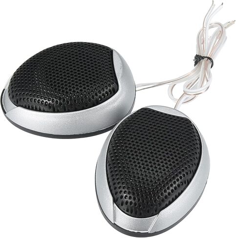 ACROPIX Car Auto Speaker High Frequency Stereo Tweeters - Pack of 2 Silver Tone in Saudi Arabia