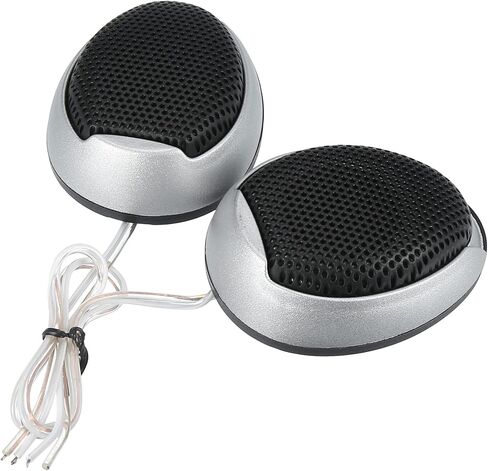 ACROPIX Car Auto Speaker High Frequency Stereo Tweeters - Pack of 2 Silver Tone in Saudi Arabia