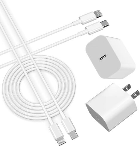 Fast Charger iPhone，[Apple MFi Certified] 20W PD USB C Wall Charger 4 Pack with 6FT Fast Charging Cable - Fast Charger for iPhone 14/14 Pro Max/13/13 Pro/12/12 Pro/11/11 Pro/XS, iPad in Saudi Arabia