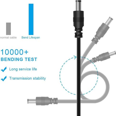8 موصلات محول USB إلى كابل طاقة تيار مستمر ومحول USB 5 فولت إلى تيار مستمر 12 فولت كابل طاقة محول الجهد الكهربي، للكاميرا، مصباح المكتب، مكبرات الصوت، إلخ in Saudi Arabia