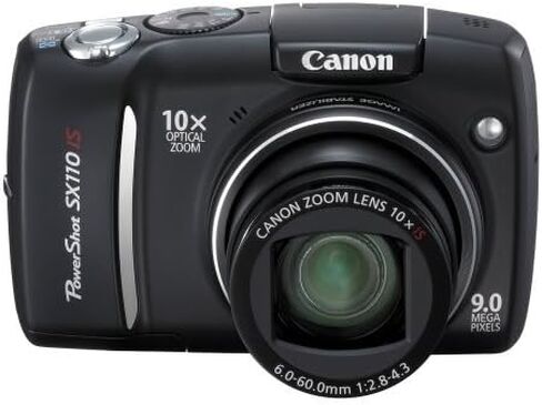 كاميرا Canon Powershot SX110IS الرقمية بدقة 9 ميجابكسل مع تكبير بصري للصورة 10x (أسود) (متجدد) in Saudi Arabia