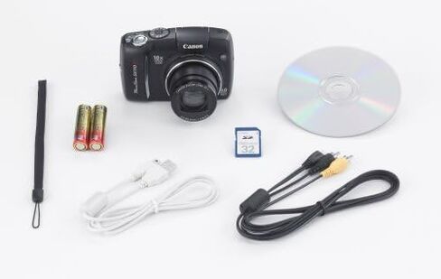 كاميرا Canon Powershot SX110IS الرقمية بدقة 9 ميجابكسل مع تكبير بصري للصورة 10x (أسود) (متجدد) in Saudi Arabia