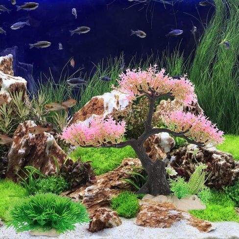 1 Set Aquarium Decoration Fish Tank Decorations Fish Tank Grass Fish Tank Aquarium Grass Aquarium Decor Silicone Kit Planta Artificial Aquarium Fake Plant Gravel Glass Purple Resin in Saudi Arabia