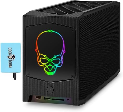 Intel Newest NUC 11 Extreme Mini Desktop, NUC11BTMi7 Black i7-11700B 8-Core, 32GB RAM, 2x1TB PCIe SSD (2TB), UHD, WiFi 6, Bluetooth 5.2, 1xHDMI, SD Card, Win 11 Pro with Hub in Saudi Arabia
