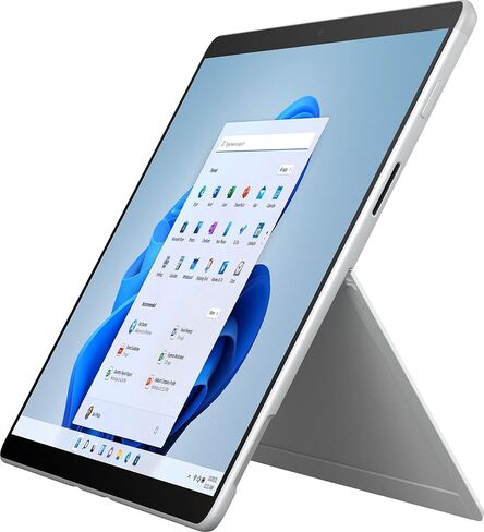 Surface Pro X 13-inch Touchscreen 128GB SSD - Microsoft SQ1-8GB RAM (Wi-Fi + Cellular 4G LTE, Windows 11 Home, Platinum) E4K-00001 Newest Version 2021 (Renewed) in Saudi Arabia