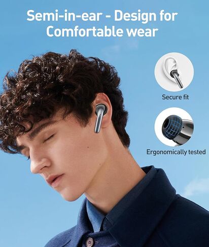 Bluetooth Headphones True Wireless Earbuds 60H Playback LED Power Display Earphones with Wireless Charging Case IPX7 Waterproof in-Ear Earbuds with Mic for TV Smart Phone Computer Laptop Sports in Saudi Arabia