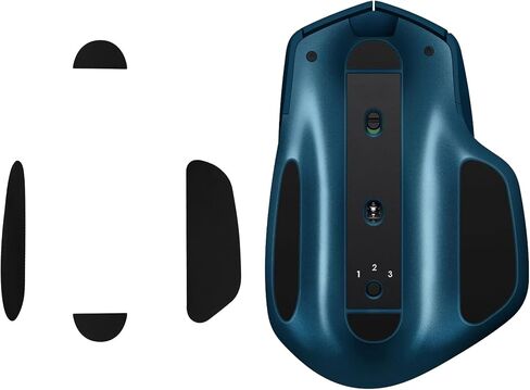 kwmobile Mouse Feet Replacement Compatible with Logitech MX Master 2S Computer Mouse Skates Sticker - Black in Saudi Arabia