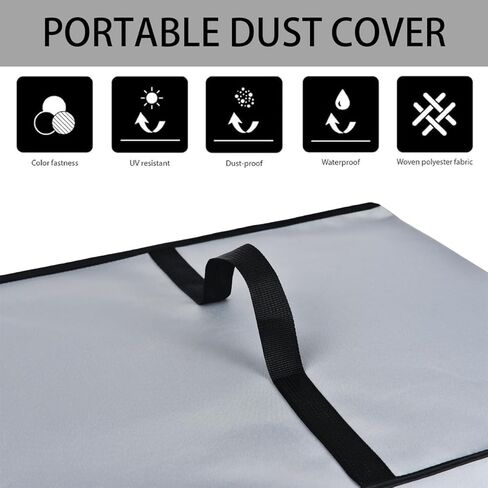 Printer Cover Anti-Static Heavy Duty Waterproof Printer Protective Cover Case for Epson EcoTank ET-2800 Wireless Color All-in-One Printer/Epson EcoTank ET-2850/ET-2400 Wireless Printer (Black) in Kuwait