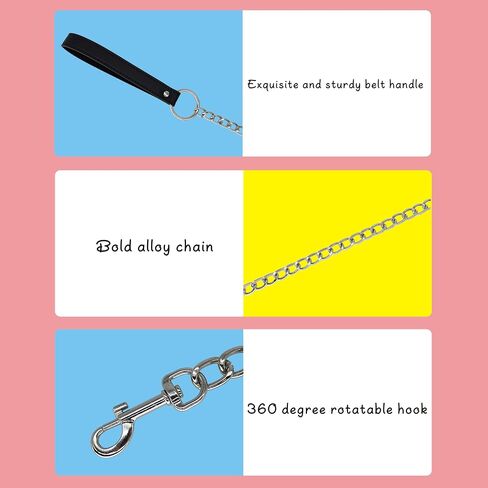 Collar For Women Collar And Leash Set Women An Collar And Leash Leather Choker Collars Detachable Leash Chain Durable Leather Collar With Alloy Buckle Black in Saudi Arabia