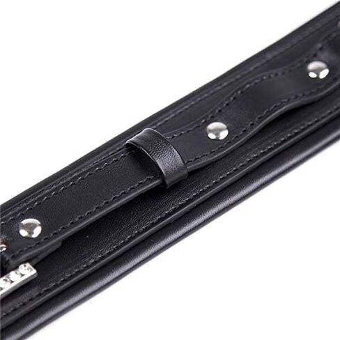 Collar For Women Collar And Leash Set Women An Collar And Leash Leather Choker Collars Detachable Leash Chain Durable Leather Collar With Alloy Buckle Black in Saudi Arabia