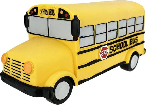 Multipet Latex School Bus Squeaking Dog Toy, 7 Inches in Saudi Arabia