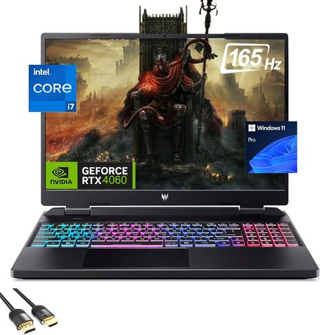 كمبيوتر محمول للألعاب acer Predator Helios Neo 16، شاشة 16 بوصة WUXGA 165 هرتز IPS، Core i7-13650HX، GeForce RTX 4060، 32 جيجابايت DDR5، 2 تيرابايت PCle 4.0، 4-Zone RGB KB، WiFi 6E، RJ45، USB-C، HDMI، PDG HDMI ، فوز 11 برو in Saudi Arabia