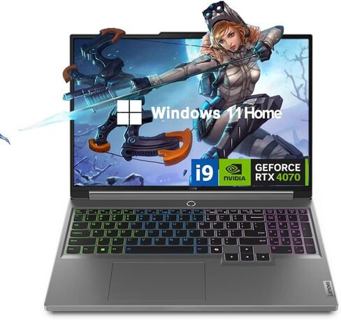 Lenovo Newest Legion Gaming Laptop, 16" QHD+ (2560 x 1600) 165 Hz, Intel i9-14900HX, NVIDIA GeForce RTX 4070, 16GB RAM, 1TB SSD, RGB Backlit Keyboard, Windows 11 Home in Saudi Arabia