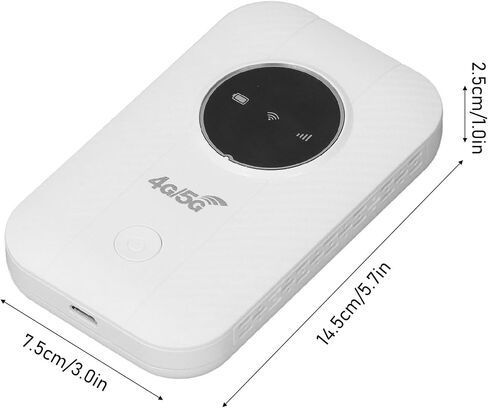 4G LTE Mobile Hotspot, Professional Portable Travel Routers SIM Card, 300Mbps High Speed Unlocked Router Hotspot Device for Home Office Travel, Up to 10 Users in Saudi Arabia