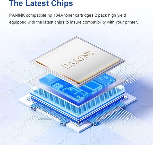 خرطوشة حبر سوداء 134A بديلة لخرطوشة الحبر HP 134A W1340A 134X W1340X المتوافقة مع طابعة HP M209dw MFP M234dw M234sdw M234sdn (مع رقاقة، 2-أسود) in Kuwait