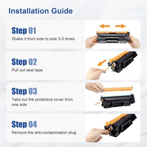 خرطوشة حبر سوداء 134A بديلة لخرطوشة الحبر HP 134A W1340A 134X W1340X المتوافقة مع طابعة HP M209dw MFP M234dw M234sdw M234sdn (مع رقاقة، 2-أسود) in Kuwait