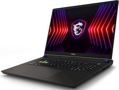 كمبيوتر محمول MSI Vector 17 HX للألعاب مقاس 17 بوصة WQXGA 240 هرتز (24 كور الجيل الرابع عشر Intel i9-14900HX، GeForce RTX 4070، 64 جيجابايت DDR5، 1 تيرابايت PCIe SSD، لكل مفتاح RGB KYB، Thunderbolt 4، WiFi 7، Win11P) مع موزع DKZ in Saudi Arabia