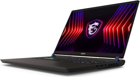 كمبيوتر محمول MSI Vector 17 HX للألعاب مقاس 17 بوصة WQXGA 240 هرتز (24 كور الجيل الرابع عشر Intel i9-14900HX، GeForce RTX 4070، 64 جيجابايت DDR5، 1 تيرابايت PCIe SSD، لكل مفتاح RGB KYB، Thunderbolt 4، WiFi 7، Win11P) مع موزع DKZ in Saudi Arabia