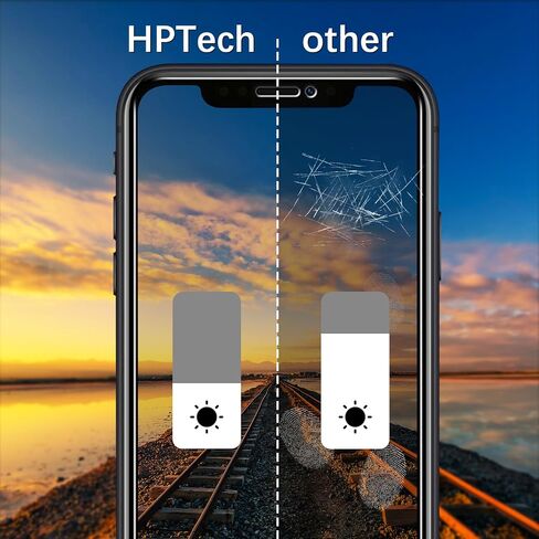 HPTech 2-Pack Tempered Glass for Apple iPhone 11, iPhone XR [6.1-inch] Screen Protector, Easy to Install, Bubble Free, 9H Hardness in Kuwait