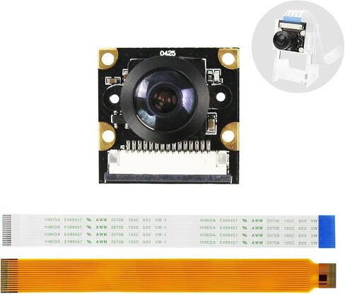 كاميرا Yahboom IMX219 HD مع حافظة، وحدة كاميرا 8 ميجابكسل 160 درجة FOV متوافقة مع NVIDIA Jetson Nano/Xavier NX/Jetson Orin Nano/NX (IMX219 120 درجة كاميرا + 15/22 دبوس) in Kuwait