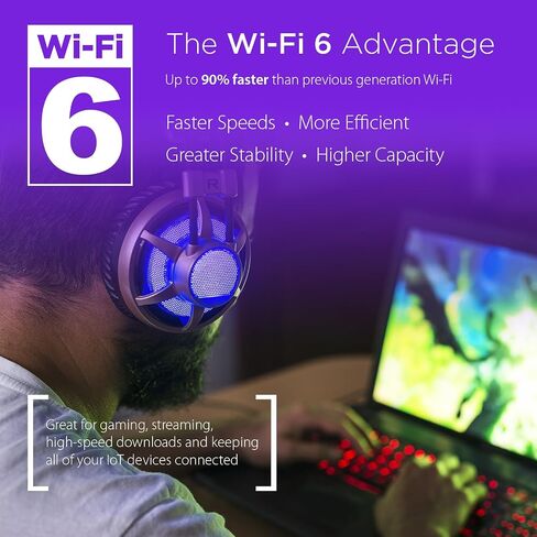 راوتر D-Link WiFi 6 AX3200 MU-MIMO التحكم الصوتي ثنائي النطاق شبكة جيجابت للألعاب شبكة الإنترنت أداء عالي السرعة (DIR-X3260) in Saudi Arabia