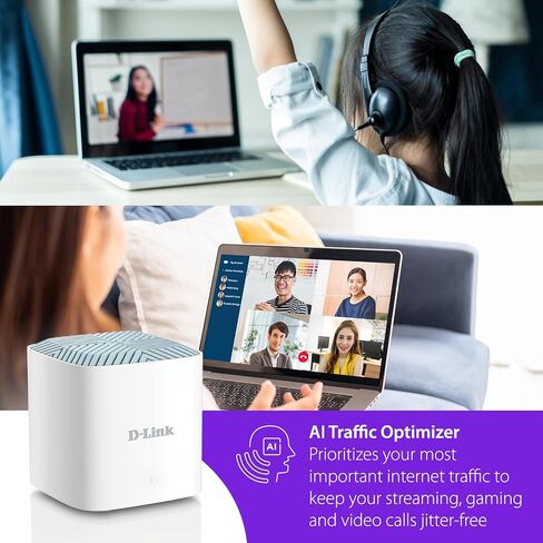 راوتر D-Link WiFi 6 AX3200 MU-MIMO التحكم الصوتي ثنائي النطاق شبكة جيجابت للألعاب شبكة الإنترنت أداء عالي السرعة (DIR-X3260) in Saudi Arabia