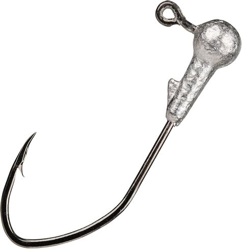 Strike King (MRCJH132S-U) Mr Crappie Jig Head with Slab Slasher Hook Fishing Lure, 999 - Nude, 1/32 oz, #2 Black Nickel Eagle Claw Hook in Kuwait