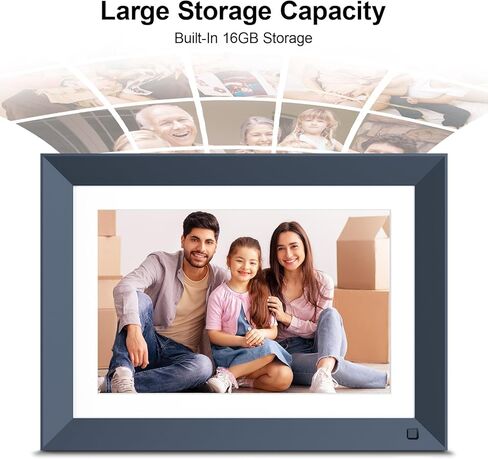 إطار صورة إلكتروني ذكي واي فاي إطار صورة رقمي - إطار رقمي FULLJA 10.1 بوصة 16 جيجابايت، شاشة لمس IPS، تدوير تلقائي، مستشعر حركة، مشاركة الصور والفيديو عبر البريد الإلكتروني للتطبيق، هدية للجد in Kuwait